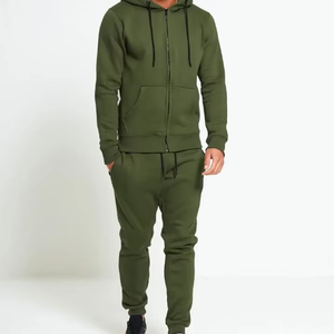 Ensemble de jogging de printemps unisexe décontracté et uni personnalisé Sweat à capuche et pantalon de survêtement de coupe régulière pour un style de vie actif Marque - Product Image 3