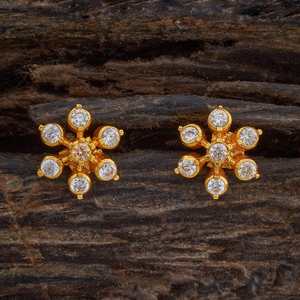 Pendientes de aro de acero inoxidable con diseño de copo de nieve religioso, estilo vintage y moderno, con circonitas, Silver Temple 177963 - Product Image 1