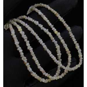 Perles de diamant jaune clair fantaisie 100% naturelles non taillées 2-3 mm, qualité AAA+, pépites brutes de haute qualité pour la fabrication de bracelets - Product Image 4