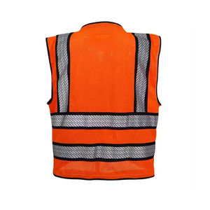 Nouveauté Gilet de sécurité réfléchissant haute visibilité ANSI Classe 1 avec LED clignotante, respirant, coupe-vent, imperméable, en polyester, vêtement de travail - Product Image 3