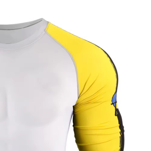 MMA BJJ Rash Guard <b>Custom</b> Sublimation Printed <b>Compression</b> <b>Shirt</b> for Men Anti-Bacterial UPF50+ OEM Service Long Sleeve - Product Image 5