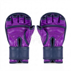 ถุงมือชกมวย MMA หนังแท้คุณภาพสูง ดีไซน์เสริมนิ้วมือแบบพิเศษ ซับเหงื่อได้ดี ปรับระดับสายรัดข้อมือได้ เหมาะสำหรับกีฬา - Product Image 2