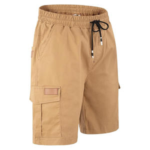 High Quality Men's Cargo <b>Shorts</b> Embroidered Solid Pattern Cotton Twill Knitted <b>Overall</b> Functional Pockets High Street - Product Image 2