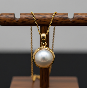 Cadena delicada de Plata de Ley 925 de lujo con colgante de perla de agua dulce bohemio colgantes de moda de cristal curativo para regalos - Product Image 3