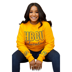 HBCU SGRho Chenille Sudadera Suave Premium Algodón Cuello redondo Bordado Sigma Gamma Rho Sorority Ropa para mujeres educadas - Product Image 1
