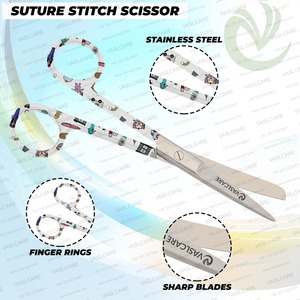 Vaslcare-Juego de tijeras Premium para enfermería, 3 uds., con fórceps hemostático, mango médico, fuente de alimentación manual - Product Image 4