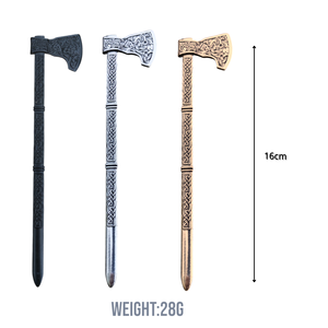 Hache unique du roi Ragnar des Vikings, tête en acier à haute teneur en carbone de qualité industrielle, manche en bois naturel pour le camping en plein air et la survie - Product Image 1