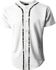 Camisetas de Béisbol con Cuello Redondo, Transpirables, Tallas Grandes, Manga Corta, Ropa Deportiva, Servicio OEM, 100% Poliéster, Nueva Llegada 2024 - Product Image 3