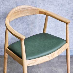 Fauteuil d'appoint scandinave avec siège rembourré et structure en bois de frêne pour la maison, le bureau ou l'hôtel (GCF208) - Product Image 3