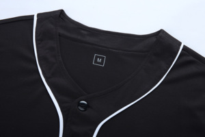 Vente en gros de maillots de baseball et de softball personnalisés pour hommes chemises de sport souples et confortables T-shirt de baseball vierge pour hommes - Product Image 4