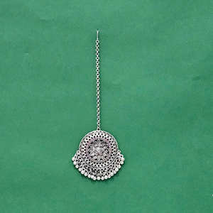 Classic Oxidised Plating Tikka for <b>Bridal</b> <b>Headwear</b> - Product Image 2