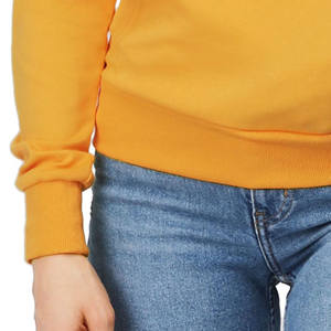 Venta caliente Otoño Invierno Sudadera con capucha naranja Ropa de alta calidad Mujer Jersey de manga larga Suéter Sudadera de punto con textura mixta - Product Image 2