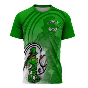 Custom Softball Jersey Team <b>Name</b> Sublimated Print Moisture Wicking Crew Neck Short Sleeve Unisex Adult Blue - Product Image 2