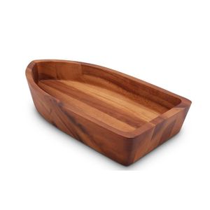 Platos de madera natural de nuevo diseño para restaurantes y fiestas de artículos de cocina hechos a mano de alta calidad de la fábrica de Vietnam - Product Image 2