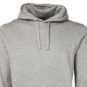 Sweat-shirt à capuche gris unisexe en molleton de coton uni, sweat-shirt à capuche décontracté d'hiver, streetwear, coupe régulière, fabrication en gros - Product Image 4