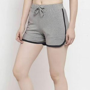 Femmes taille haute coton polaire Shorts confortable poids lourd français éponge respirant Gym décontracté grande taille fourrure Logo décoration - Product Image 6