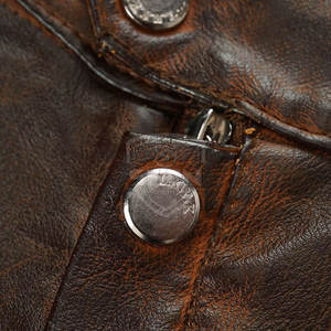 Uso al aire libre Chaqueta de invierno Venta al por mayor Chaqueta de cuero transpirable Más vendidos Precio barato Chaqueta de cuero para hombres - Product Image 4