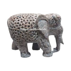 Empresa de fabricación india de nivel superior en escultura de animal tallada en esteatita con calidad natural para la decoración del hogar y del hotel - Product Image 5