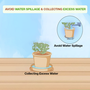 ถาดกระถางดินเผาขนาด7นิ้วที่สง่างามพร้อมถาดรองก้นที่ทันสมัยอุปกรณ์เสริมสำหรับกระถาง - Product Image 6