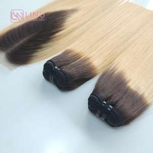 Vente en gros 100% vierge blonde vietnamienne cuticule alignée trame complète des cuticules Double dessiné brut 613 extensions de cheveux humains - Product Image 2