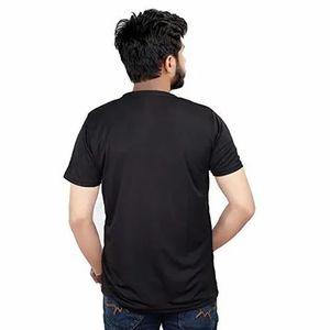 T-shirts surdimensionnés pour hommes Logo personnalisé broderie 3D court longueur uni poids lourd goutte épaule t-shirt fabriqué en inde - Product Image 6