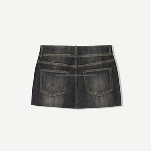 Custom Logo <b>Women</b> Blank Acid Wash Loose Fit <b>Baggy</b> Jorts Pants Oversized Denim <b>Jean</b> Jorts for <b>Women</b> skin fitted - Product Image 6
