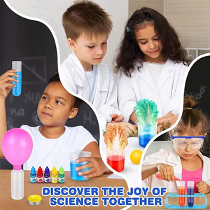Kit d'expériences scientifiques EPT 270 STEM, 73 pièces, ensemble de laboratoire de chimie pour enfants, <span class=keywords><strong>jouet</strong></span> de découverte scientifique sur l'éruption volcanique pour enfants - Product Image 2