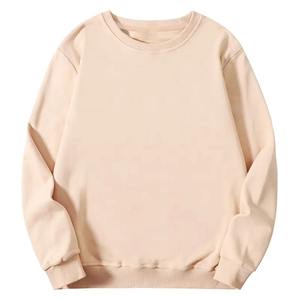 Listo para envío Streetwear Sudaderas Casual Liso Verde Sudaderas Mujeres O-cuello Color Sudaderas - Product Image 3