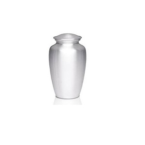 Urnas de Diseño Liso Plateadas Brillantes, Artículos Funerarios, Urnas de Cremación de Metal para Adultos de Alta Calidad para Cenizas, Urnas Personalizadas - Product Image 1