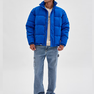 Custom Men's Thick <b>Warm</b> Detachable Sleeve Winter Puffer Bubble <b>Jackets</b> for Spring - Product Image 2