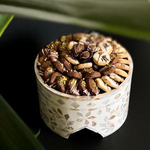 Handmade Luxury Mother of Pearl Tray Mother of Pearl <b>Cake</b> <b>Stand</b> for Arabian Mother of Pearl Inlaid Serving Trays - Product Image 4