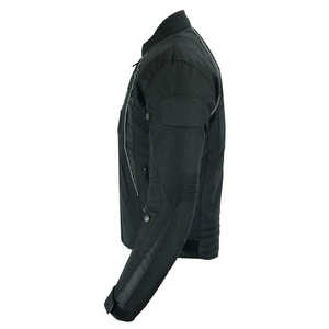 Heavy Duty Noir Cardura Textile Hiver Moto Veste Motocross Longue Équitation Imperméable Épais À Capuche Biker Broderie - Product Image 2