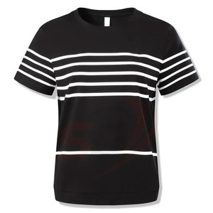 Camiseta de Verano de Manga Corta para Hombre, Diseño 2023, Alta Calidad, Venta al Por Mayor, Corte Ajustado, Tejida, 100% Algodón - Product Image 1