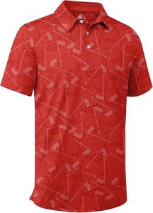 Camiseta Deportiva para Hombre, con Estampado por Transferencia de Calor, Antiarrugas, con Logotipo Personalizado, Ligera, Transpirable, que Absorbe la Humedad, para Golf y Tenis - Product Image 3