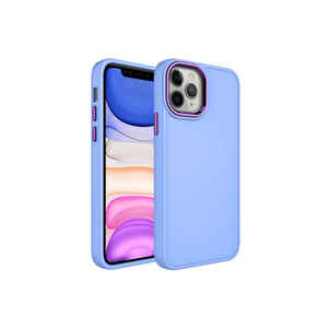 "Netzy Luxury <b>Metal</b> Frame & <b>Button</b> Design for iPhone 12 Pro Silicone Case-Wholesale Protection" - Product Image 1