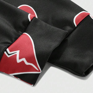 Avec prix de gros Bon fournisseur Confortable Soft Touch Material 2 Pcs Set Men Heart Graphic Hooded And Pants Tracksuits - Product Image 4