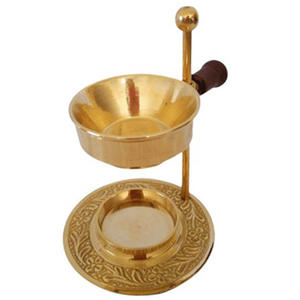 Portable Middle East Therapeutic Church Prayer Metal Censer Bakhoor <b>Burner</b> <b>Electric</b> Charcoal Style for Office Musk Sandalwood - Product Image 1