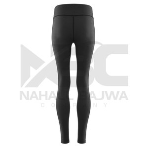 เลกกิ้งโยคะเอวสูงสำหรับผู้หญิง ผ้าถักน้ำหนักเบา ระบายอากาศได้ดี สีพื้น คุณภาพสูง ขายส่ง - Product Image 3