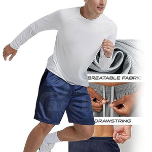 Stylish <b>Men</b> Active Mesh <b>Shorts</b> Crafted For Gym Running Jogging And Sports With Breathable Soft Material Design - Product Image 6