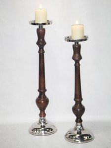 เชิงเทียนอลูมิเนียมหล่อแท่นวางเทียนแบบโบราณเชิงเทียนโลหะสีทอง - Product Image 2