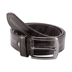 Fabricación profesional de cinturones de cuero vacuno duradero personalizados para hombre con hebilla de cierre tipo pin. - Product Image 4