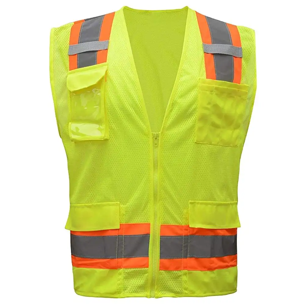 OEM Services High Visibility Cheap Prices Custom Safety Vest / Best Quality Hot Selling Plus Sizes Working Vest