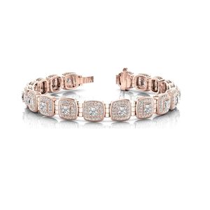 Pulsera de diamantes de corte redondo de 8,00 MM para mujer que cada mujer usa - Product Image 3