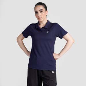 Camiseta Deportiva Transpirable de Secado Rápido con Estampado Floral para Pulse (Azul Marino), Jersey Deportivo Informal con Decoración de Logotipo, Corta, con Spandex - Product Image 1