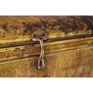 Industrial Style Iron Trunk for Living Room Furniture - Product Image 3