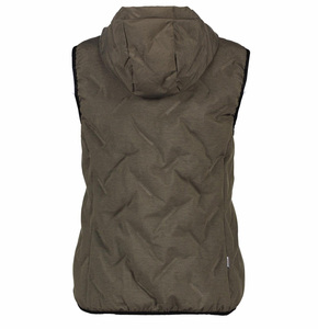 Chaleco cálido para mujer de diseño personalizado para mujer, chaleco acolchado impermeable grueso para jóvenes con capucha desmontable - Product Image 3