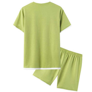 Dernier modèle de survêtement personnalisé Ensemble t-shirt et short de survêtement Ensemble chemise et short de survêtement d'été 2 délavés à l'acide pour hommes - Product Image 2