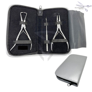 Juego de Pinzas Profesionales de Alta Calidad para Extensiones de Cabello con Micro Anillos Dorados, Herramienta de Bucle Fácil, Silicona, Acero Inoxidable, Bolsa para Extensiones de Cabello - Product Image 2