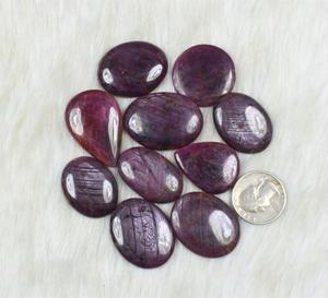 Quyến rũ Sao <span class=keywords><strong>Ruby</strong></span> cabochons rất nhiều số lượng lớn Sao <span class=keywords><strong>Ruby</strong></span> đá quý để làm mặt dây chuyền vòng cổ trang sức lỏng đá quý hạt cung cấp - Product Image 2