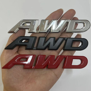 3D Metal AWD <b>Car</b> Emblem Sticker Self-Adhesive Chrome ABS <b>Decorative</b> Logo for Tailgate Personalized <b>Car</b> Styling Accessory - Product Image 4